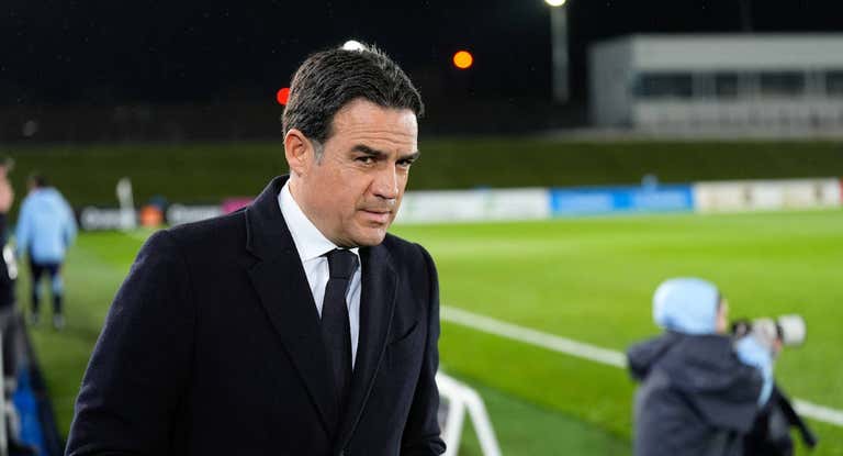 Alberto Toril durante un partido del Real Madrid.
