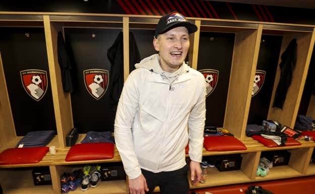 David Brooks, durante su tratamiento. @afcbournemouth