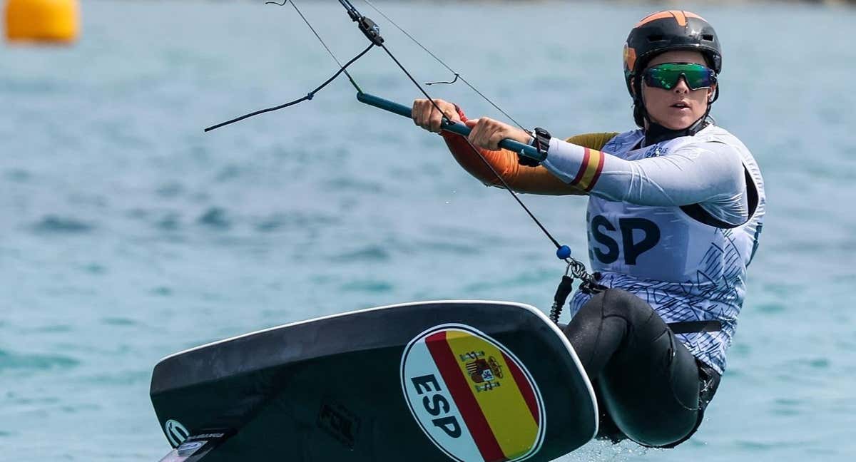 Gisela Pulido navega en Marsella durante los Juegos Olímpicos de 2024. /RFEV