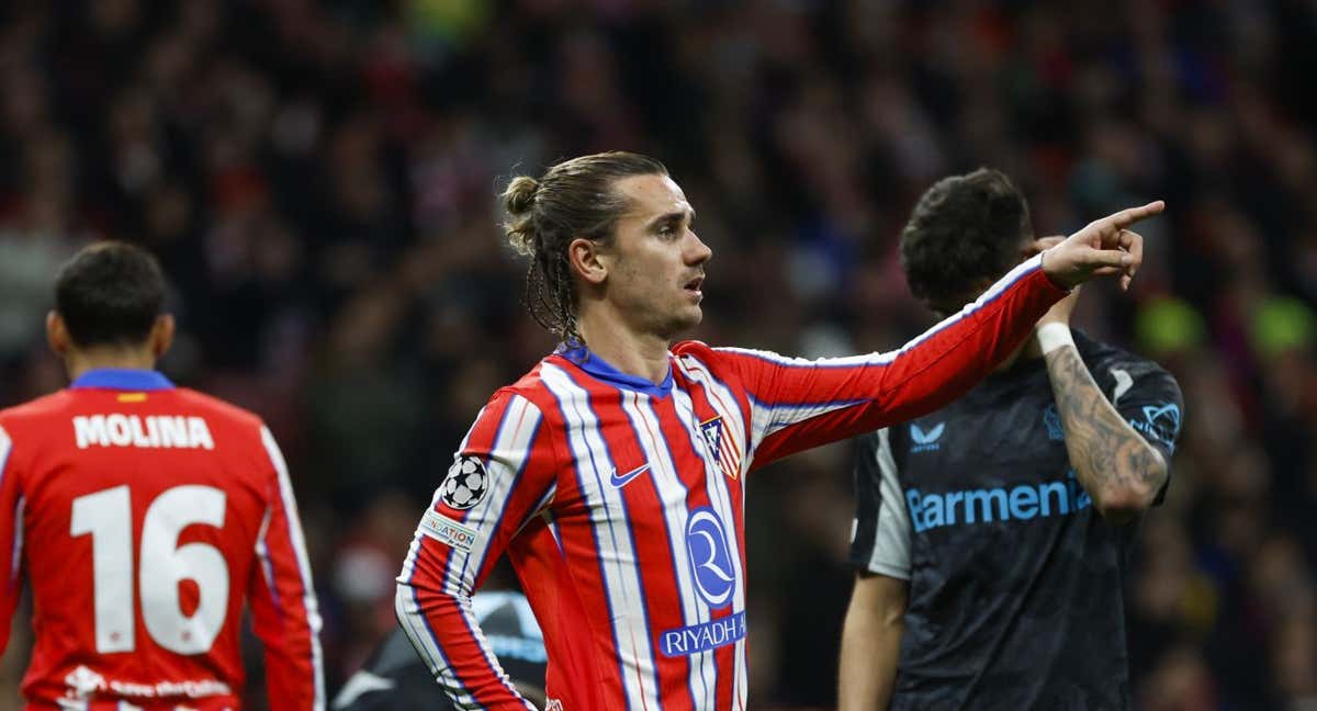 Antoine Griezmann, el francés es uno de los puntales de un Atlético de Madrid que sueña con su primer título en la Champions League. /EFE