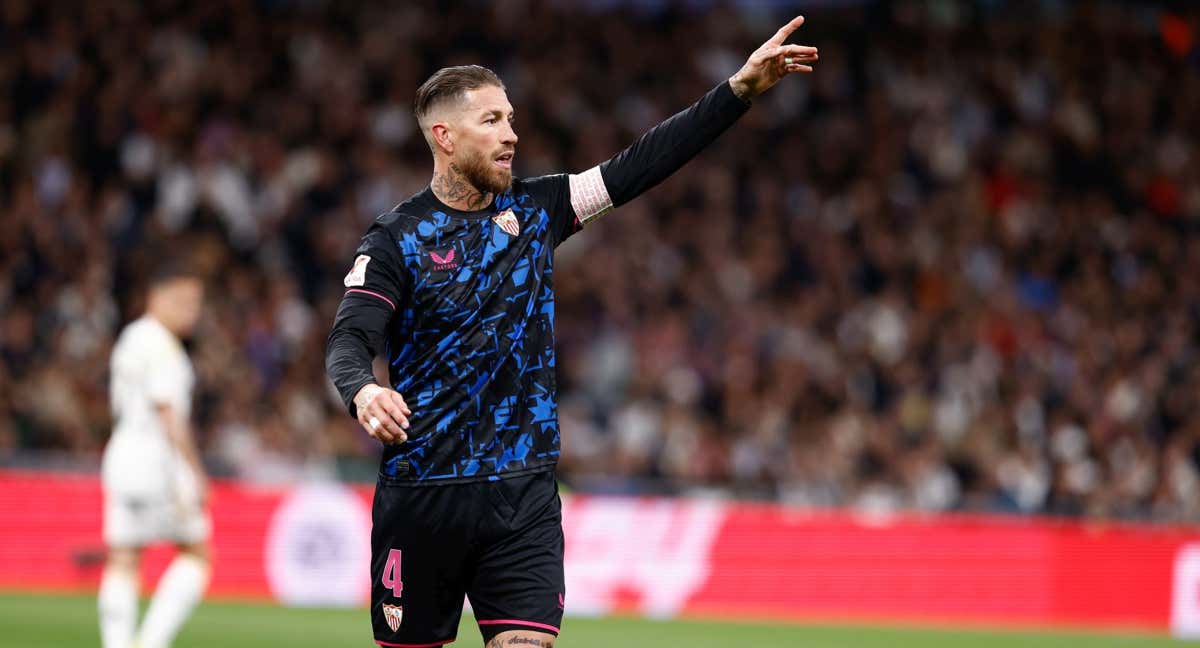 Sergio Ramos, en su última visita al Bernabéu. /EFE