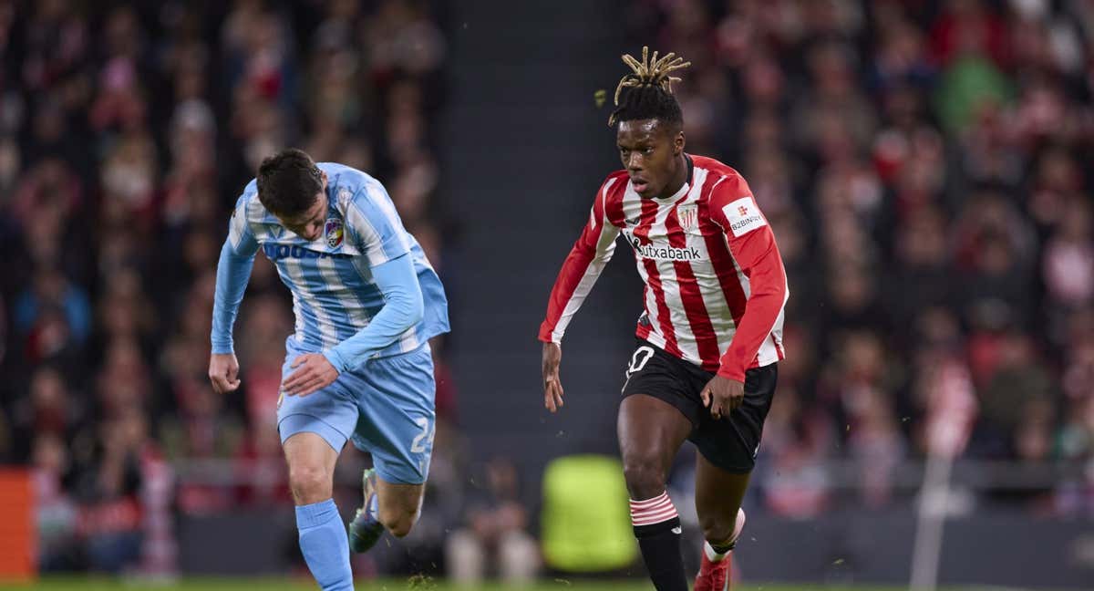 Nico Williams, en un partido con el Athletic./EP