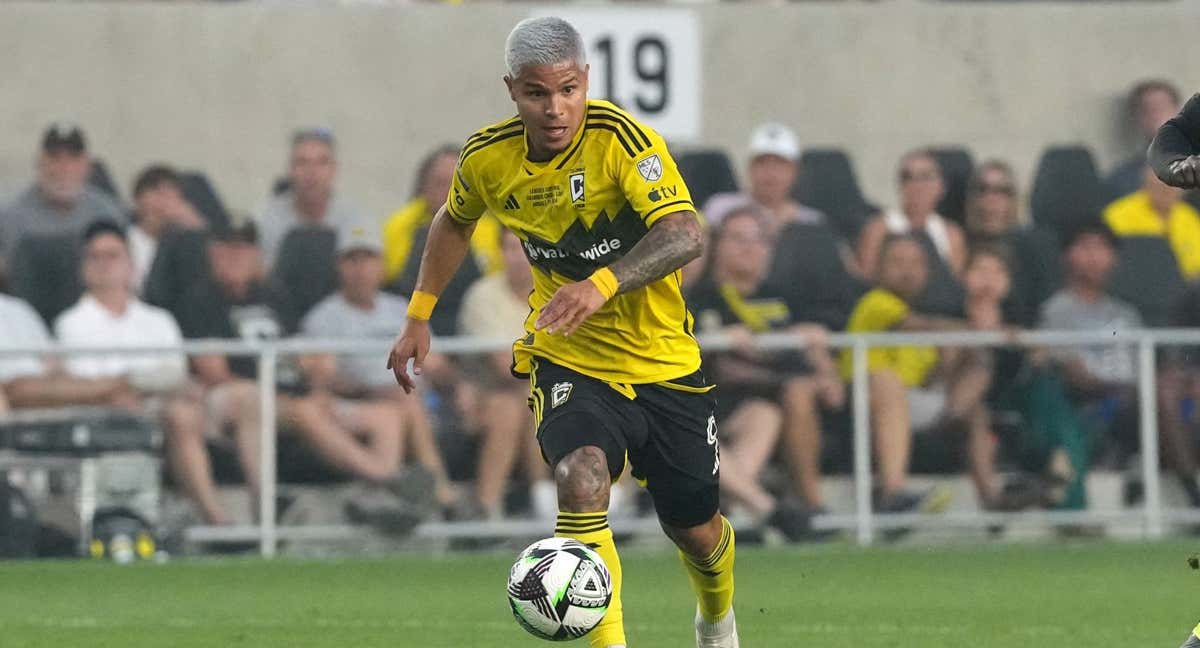 Cucho Hernández, en un partido de Columbus Crew./AFP