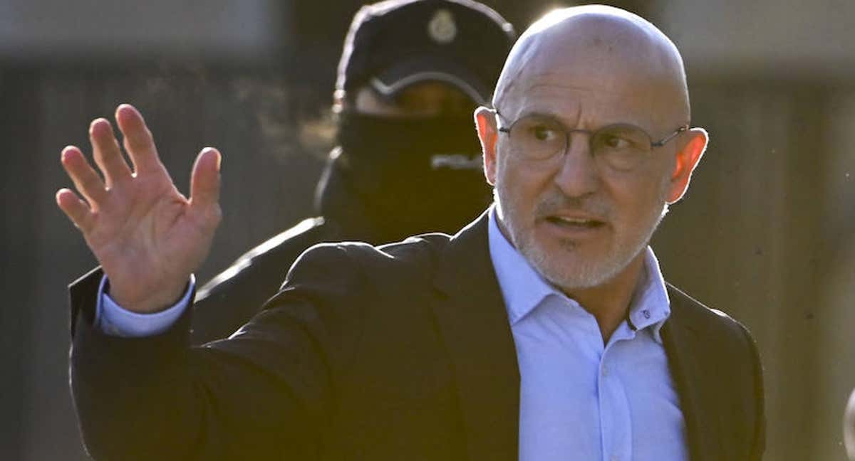 Luis de la Fuente, seleccionador español, a su llegada al juicio por el Caso Rubiales.
