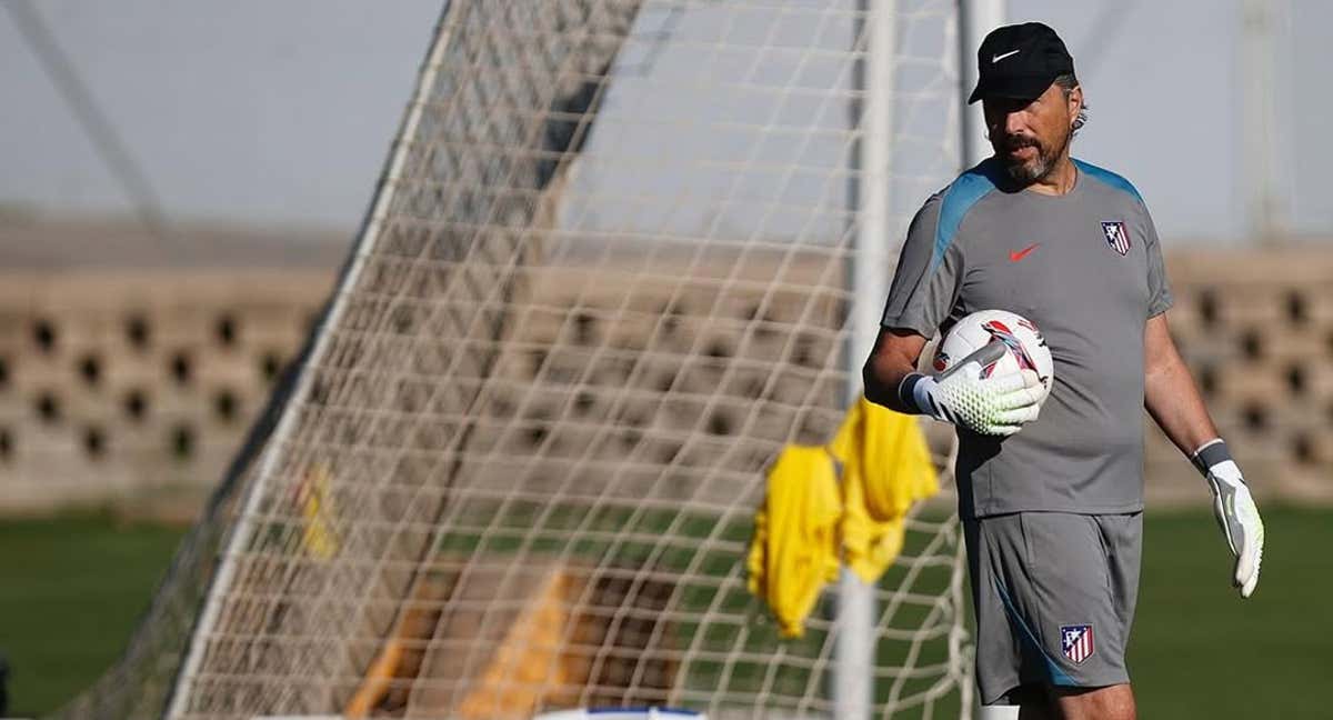 Pablo Vercellone durante un entrenamiento. /Atlético de Madrid