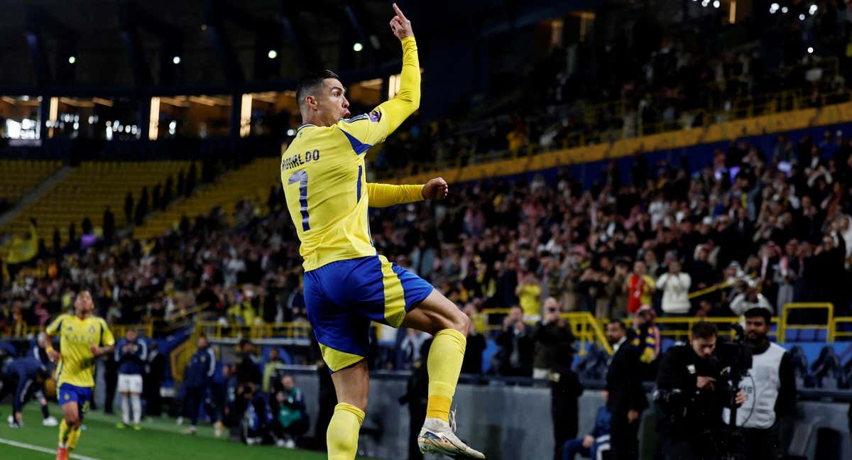 Cristiano Ronaldo tras marcar en el duelo ante el Al Wasl. /REUTERS/Hamad I Mohammed