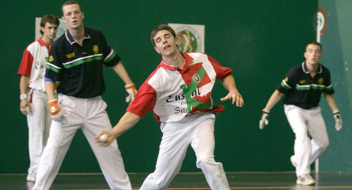 Selección de Euskadi de Pelota contra Irlanda. /ARCHIVO