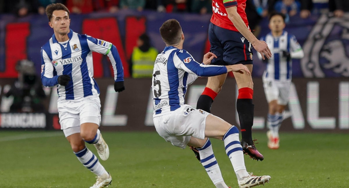 Igor Zubeldia, contra Osasuna.