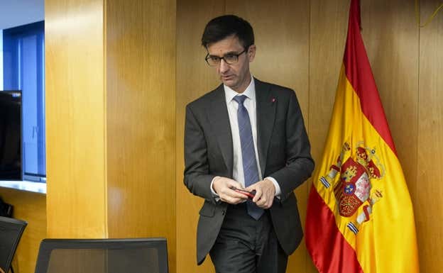 José Pablo López preside RTVE desde noviembre de 2024.  EFE/ Borja Sánchez-Trillo