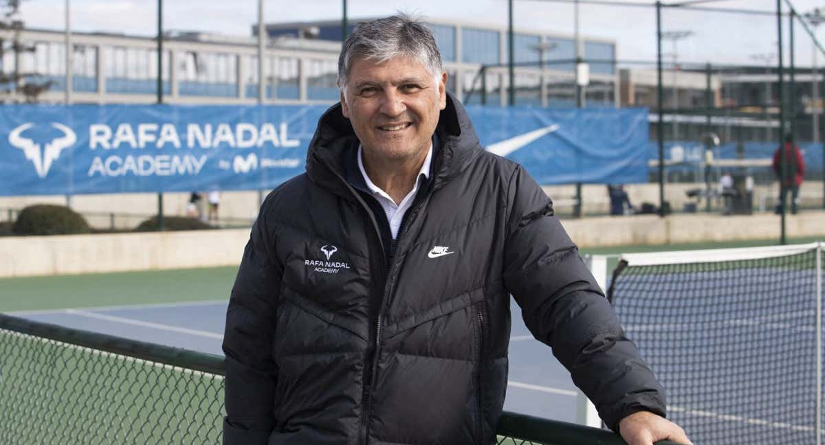 Toni Nadal, en febrero de 2023 durante una sesión de fotos en la Rafa Nadal Academy./AFP