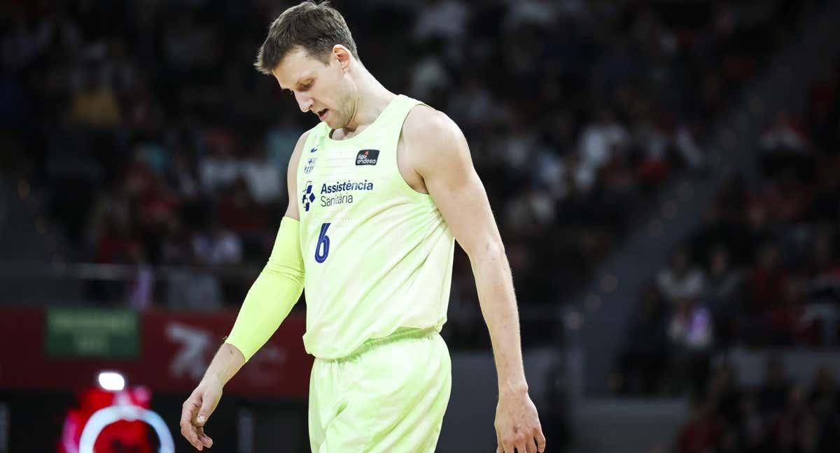 Jan Vesely, en un partido esta temporada.