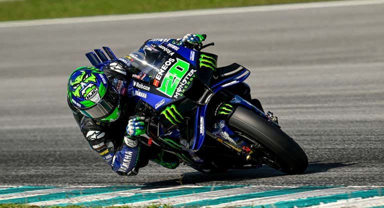Fabio Quartararo en el test de Sepang.
