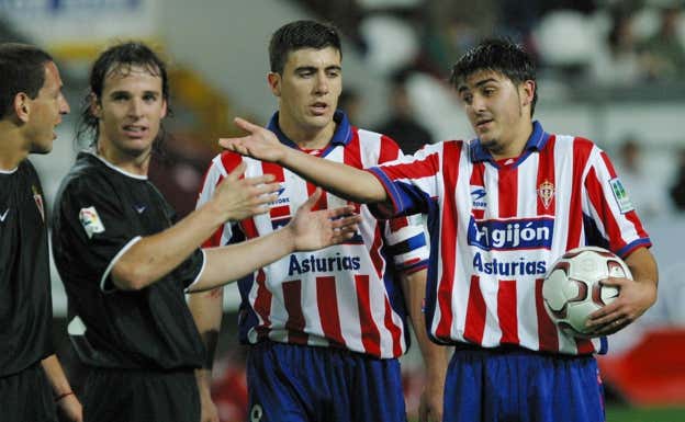 David Villa, durante su última temporada en el Sporting.  ARCHIVO