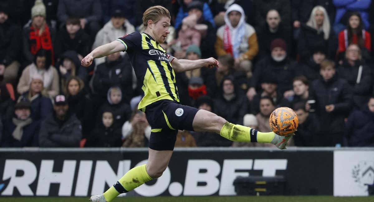 Kevin De Bruyne en el partido contra el Leyton Orient. /REUTERS