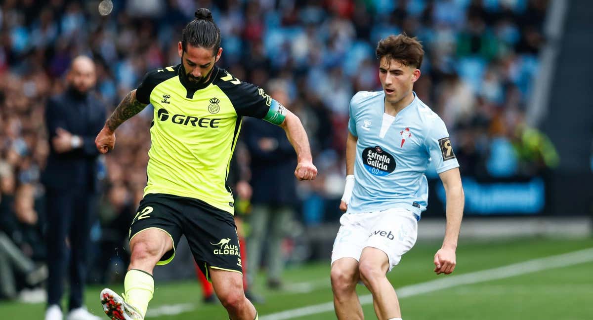 Isco, en un momento del partido ante el Celta./EP