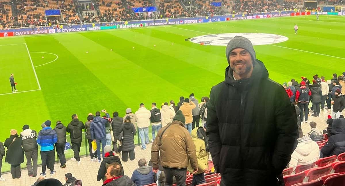 Molinero durante un partido de Champions en San Siro. /@molinero15