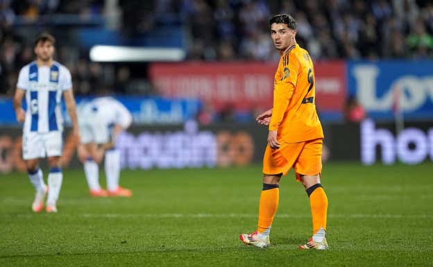 Brahim fue el mejor jugador del Real Madrid contra el Leganés. EP