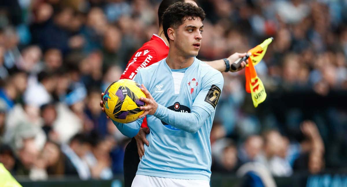 Hugo Álvarez, en un partido con el Celta de Vigo. /EP