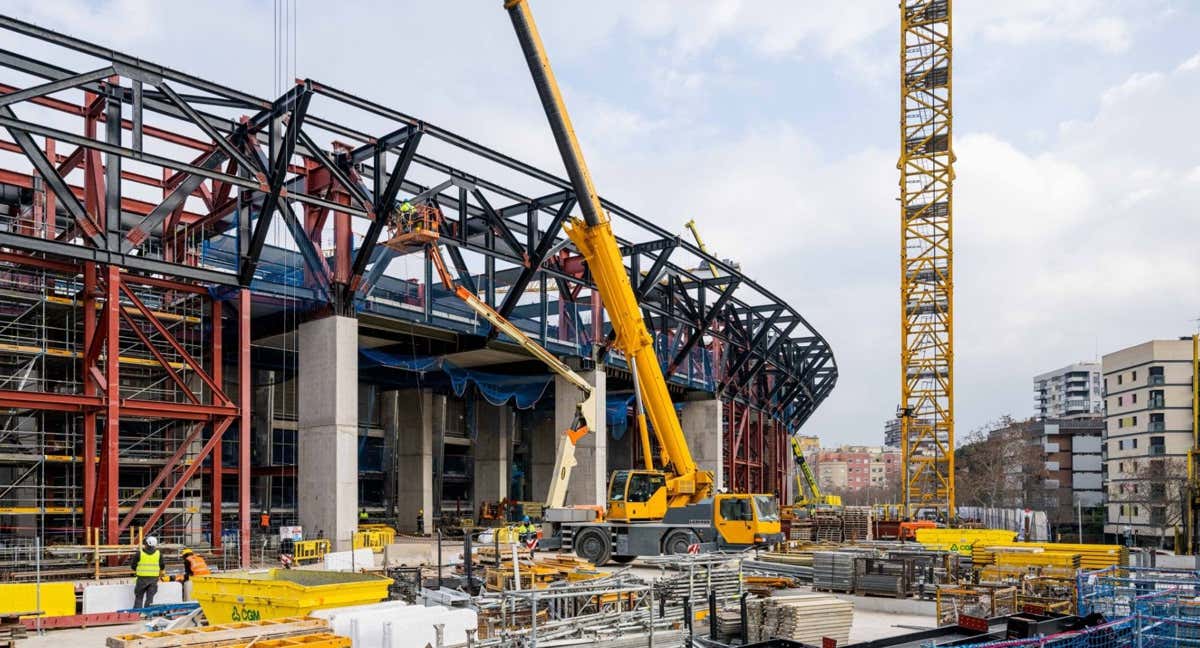 Los exteriores del Camp Nou siguen cogiendo forma. /@FCBarcelona