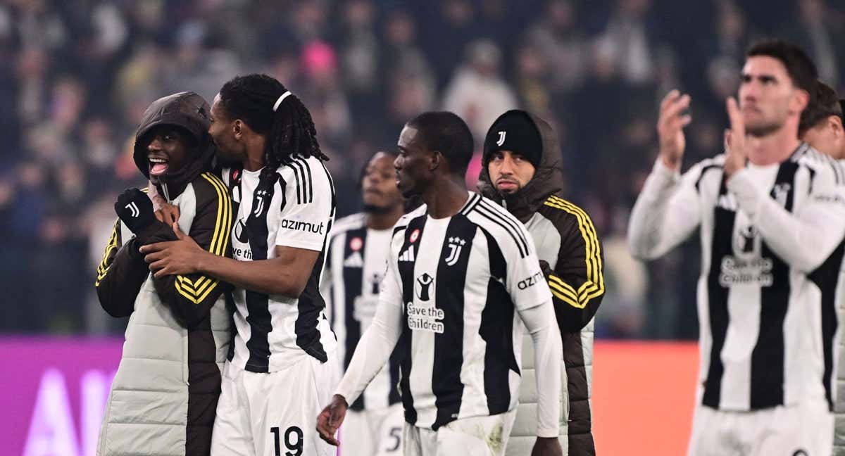 La Juventus celebra la victoria./AFP