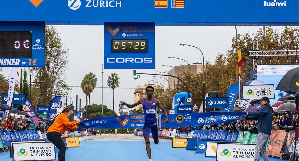 La media maratón de Valencia es la más rápida de España./MEDIA MARATÓN DE VALENCIA