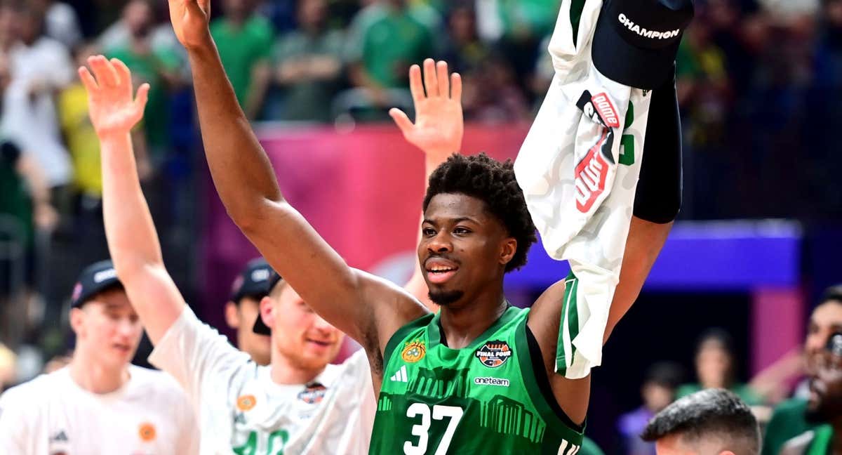 Kostas Antetokounmpo, con la camiseta del Panathinaikos. /Francesco Richieri/Euroleague Basketball via Getty Images