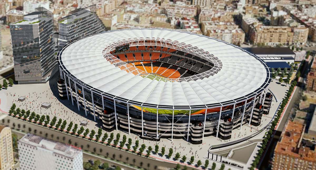 Imagen prototipo del Nou Mestalla. /Valencia CF