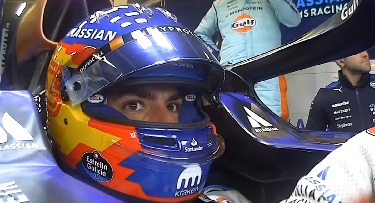 Carlos Sainz, por primera vez en su nuevo Williams./WILLIAMS