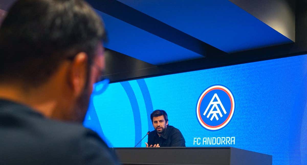 Piqué en rueda de prensa. /FC ANDORRA