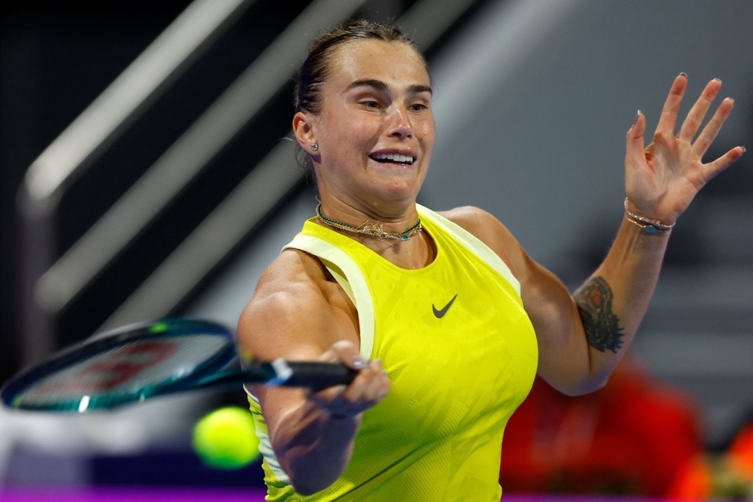 Aryna Sabalenka, número uno del ranking WTA.  KARIM JAAFAR / AFP