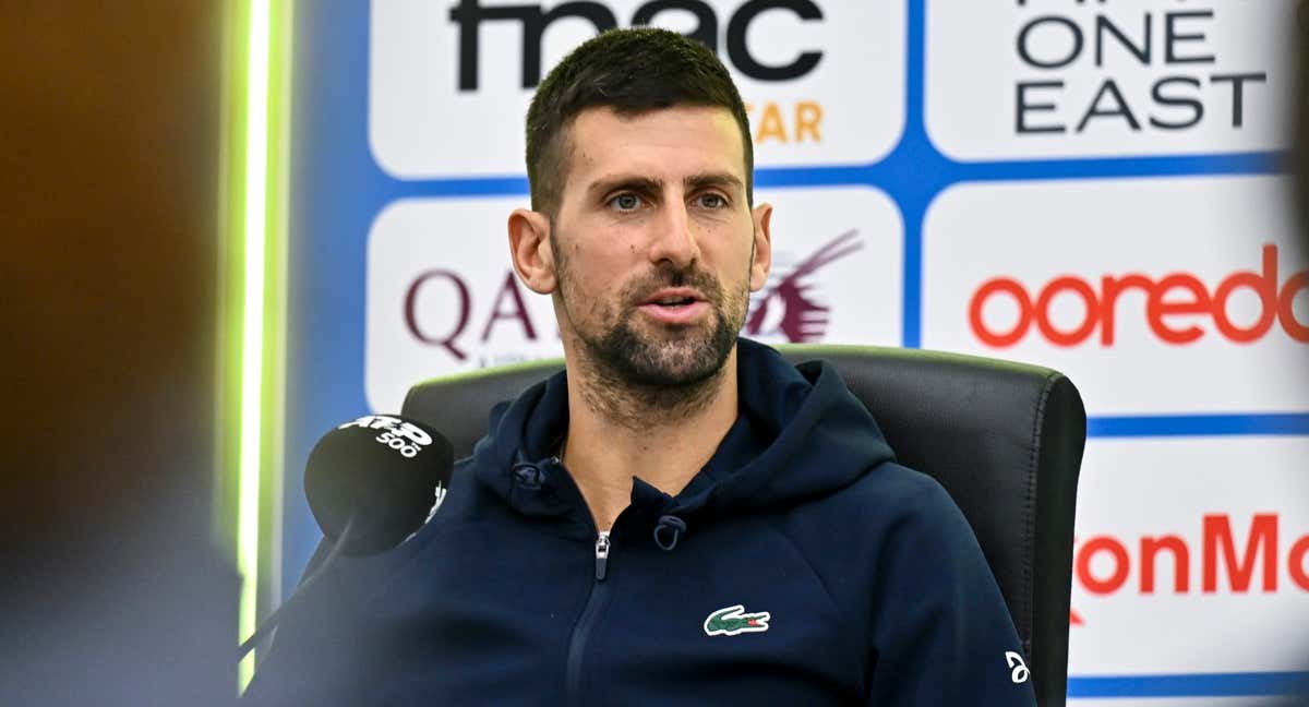 Novak Djokovic en rueda de prensa. /EFE.