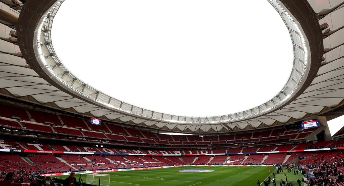 Vista genérica del estadio del Atlético de Madrid, por ahora sede Mundialista para 2030./GETTY