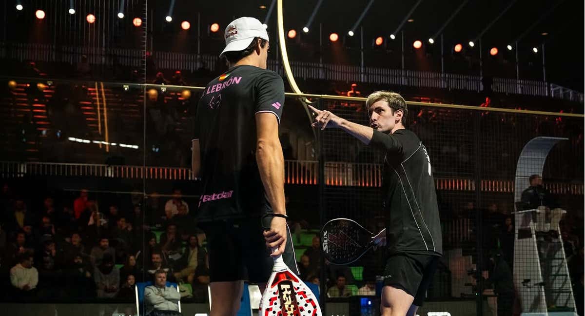 'Stupa' fue protagonista de un punto clave para sus intereses tras haber perdido el primer set. /Premier Padel