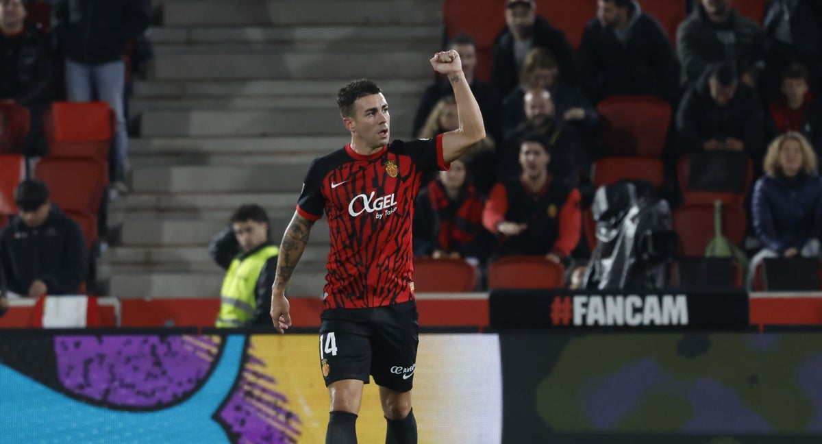 Dani Rodríguez, en un partido con el Mallorca.