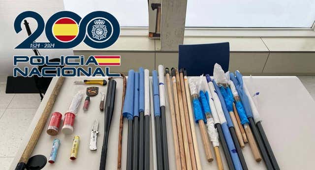 La Policía Nacional interviene a 24 ultras del FC Talavera que se desplazaron sin entrada a Cáceres