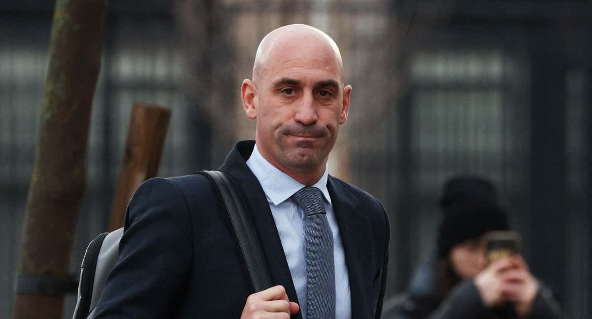 Luis Rubiales, a la salida del juzgado./AFP