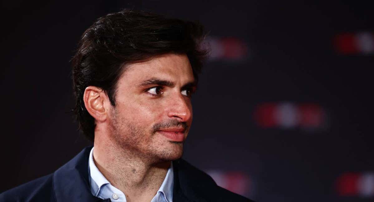 Carlos Sainz, durante la presentación conjunta del pasado martes. /AFP