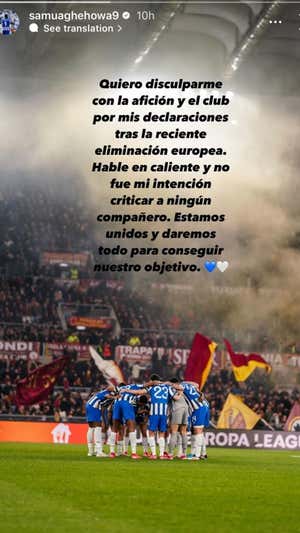 Samu Omorodion pidió perdón tras sus declaraciones.
