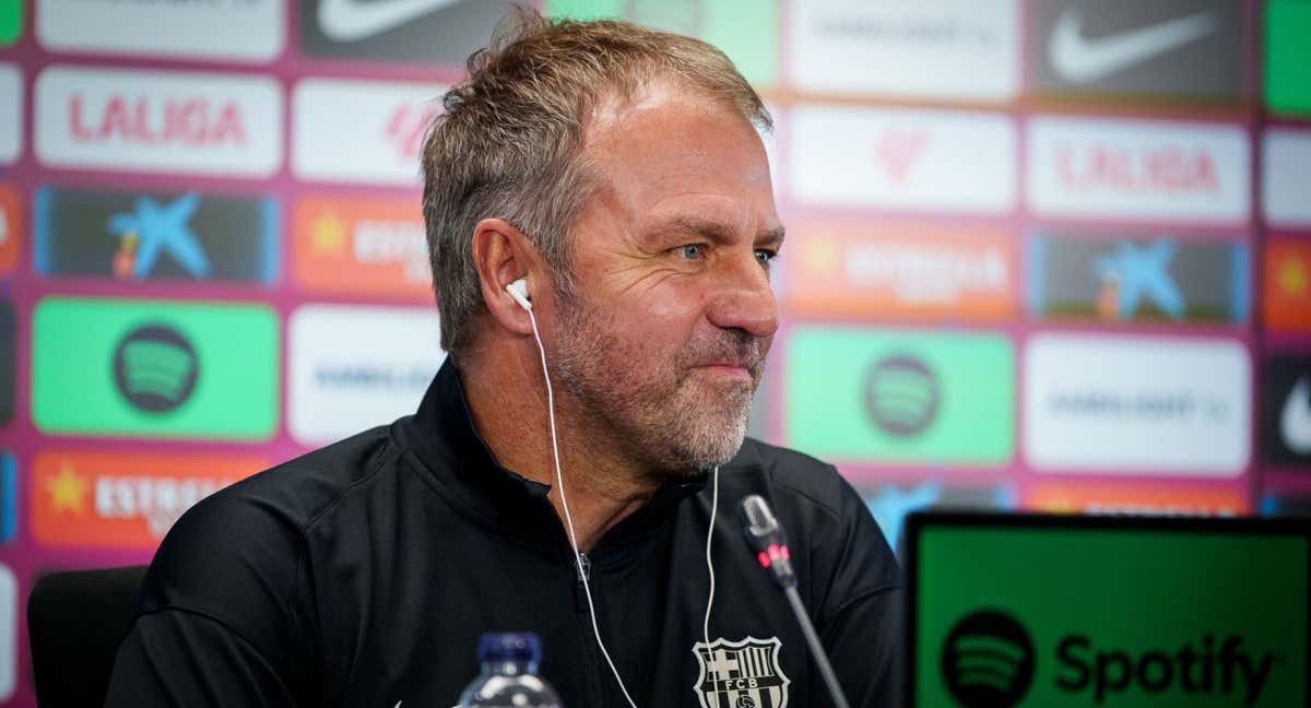 Hansi Flick, en conferencia de prensa. /@FCBarcelona