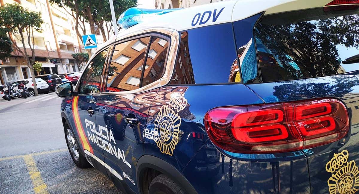 Un coche de la policía nacional./