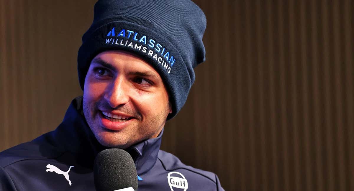 Carlos Sainz, durante un acto de Williams Racing.