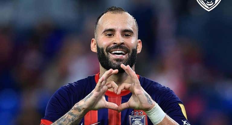 Jesé celebra un gol.