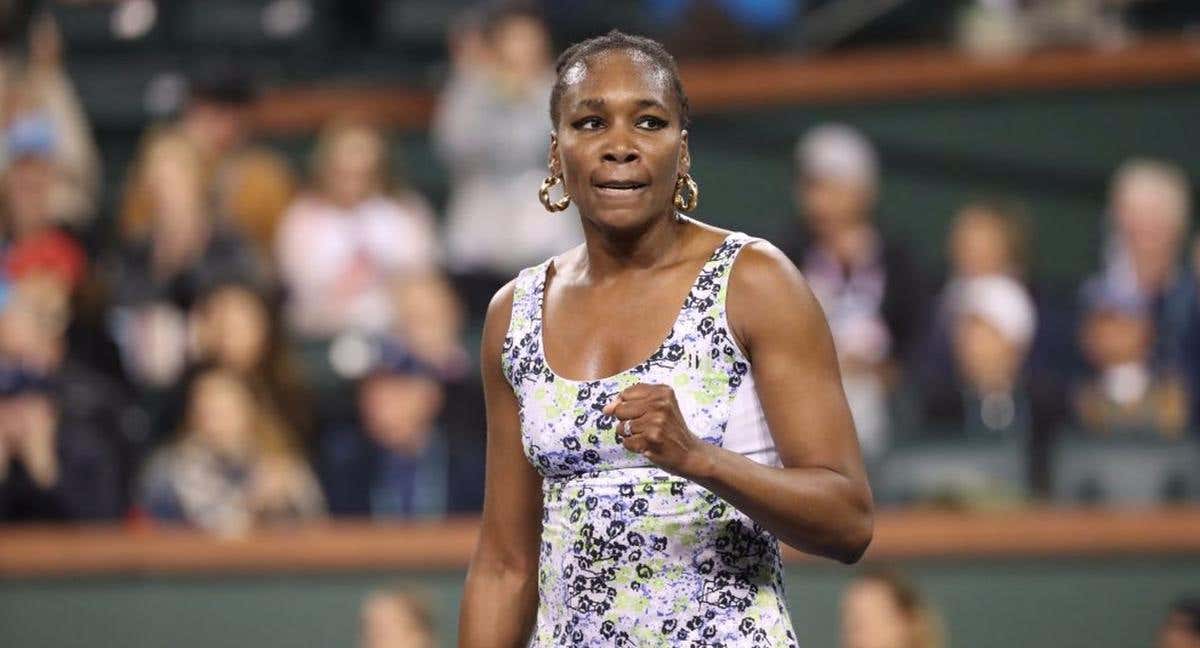 Venus Williams, en Indian Wells en 2018./BNP Paribas Open