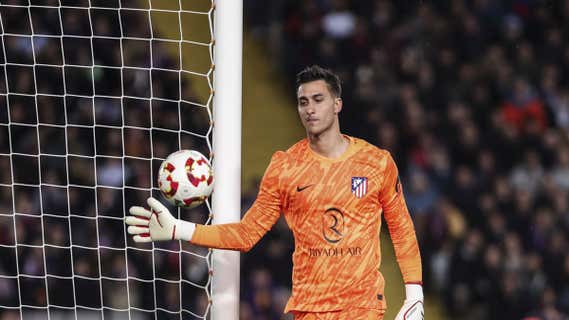 Juan Musso, hoy ante el Barcelona. /EFE