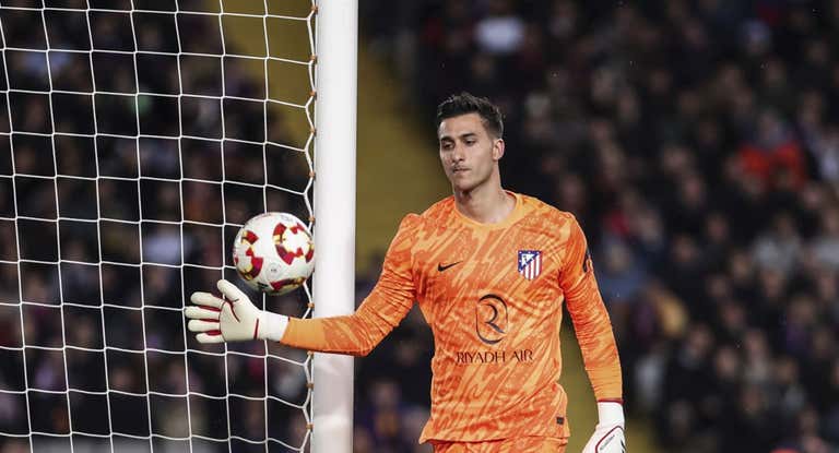 Juan Musso, hoy ante el Barcelona.