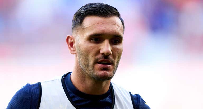 Lucas Pérez, durante un calentamiento.