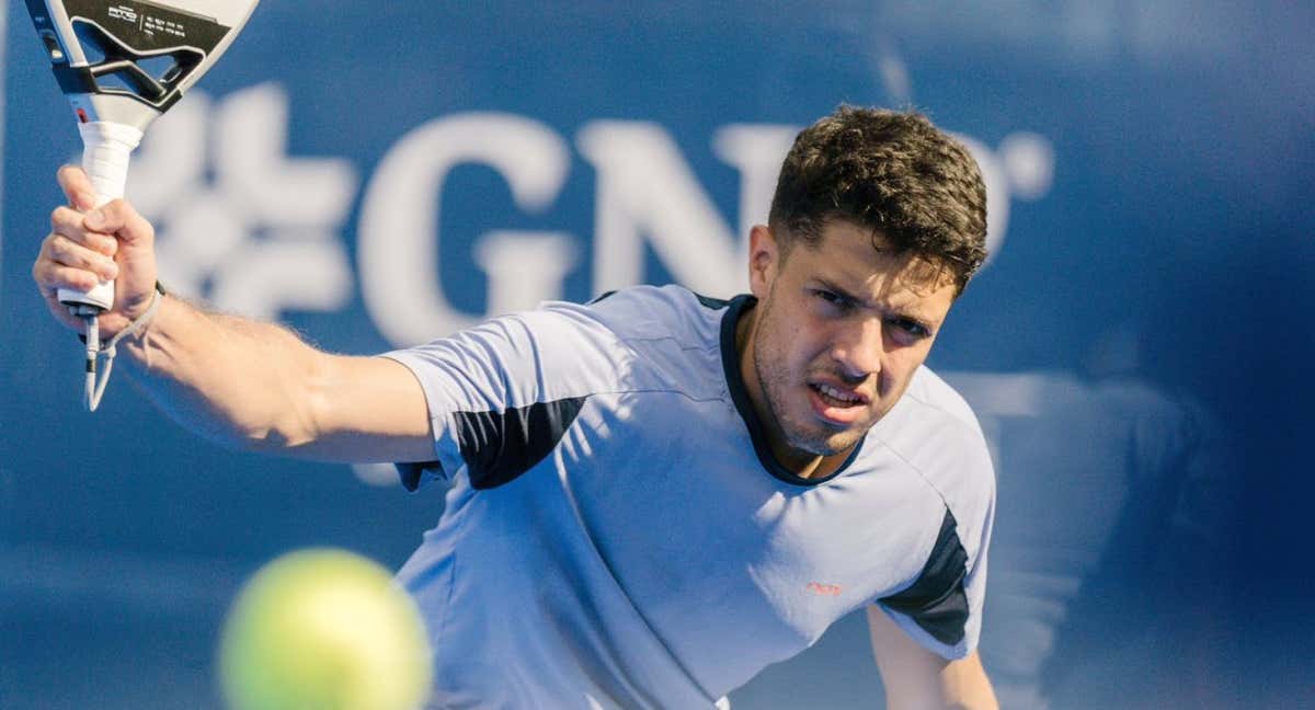 Agustín Tapia, uno de los jugadores que domina a la perfección la chiquita. /RRSS PREMIER PADEL