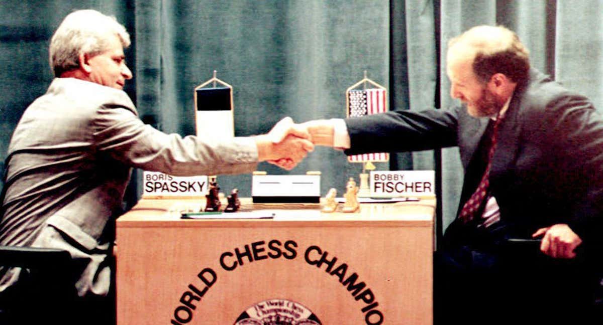 El recordado duelo entre Spassky y Fischer./AFP