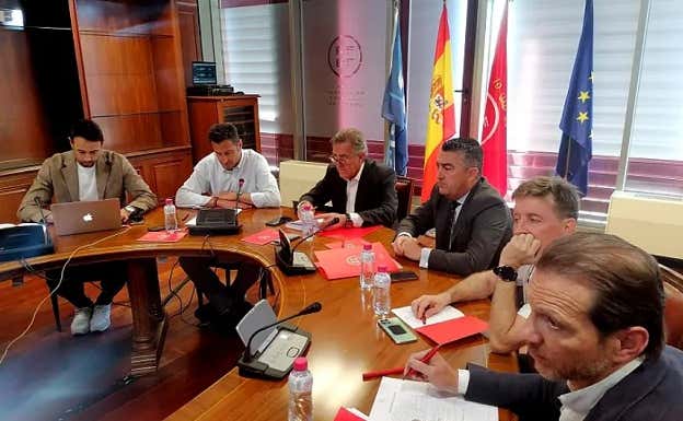 José Miguel Monje, durante una reunión del Comité Nacional de Fútbol Sala.  RFEF