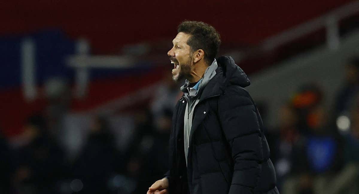 Simeone en un partido. /REUTERS